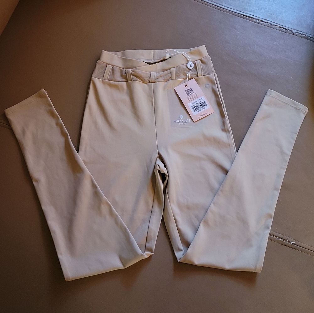 Mesh Panel High Waisted Tights